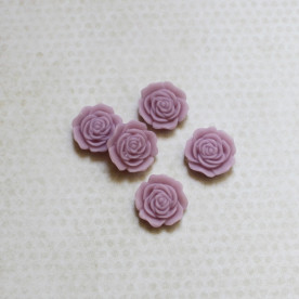 Кабошон Квітка 16 мм, бузковий