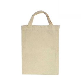 Сумка бавовняна, бежева, коротка ручка, 30x40x5см, ROSA TALENT