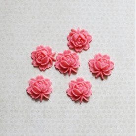 Кабошон Квітка 18 мм, рожевий