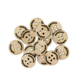 Мини-заготовка Тег Handmade 1, фанера, 2,5х2,5см, 10шт, Rosa Talent