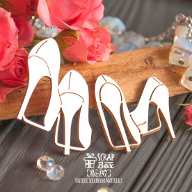 Чипборд две пары туфель Ho-147 Scrapbox