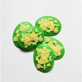 Прикраса Silhouette - Fairy, 30х40 мм, зелений