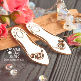 Чипборд туфли балетки Ho-149 Scrapbox