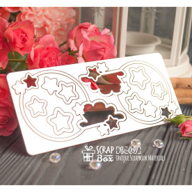 Чіпборд шейкери з хмарками 2шт Hc-091 Scrapbox