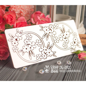 Чипборд шейкеры с цветочками 2шт Hc-092 Scrapbox