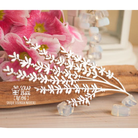 Чипборд ветка лаванды Hf-196 Scrapbox