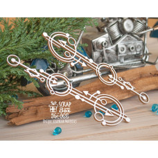 Чіпборд геометричний бордюр кола зі стрілками 2 шт Hw-069 Scrapbox