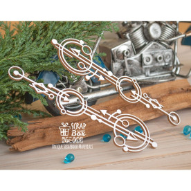 Чіпборд геометричний бордюр кола зі стрілками 2 шт Hw-069 Scrapbox