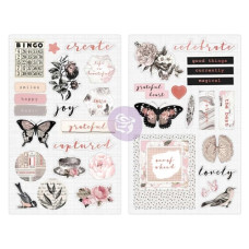 Набор Chipboard Stickers Amelia Rose, 39 шт Prima