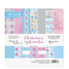 Набір паперу "Ніжні почуття", 15,5 * 15,5 см, 12 л від АртУзор