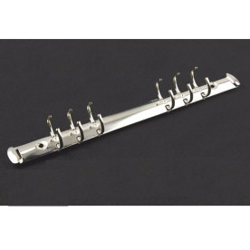 Кільцевій механізм для блокнотів срібло, 6 кілець, без кріплень, 230x20мм