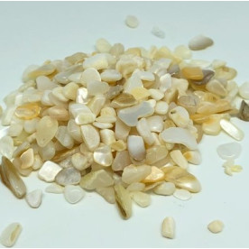 Дробленый камень полированный, белый, 70 гр