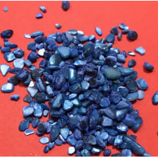 Дробленый камень полированный, синий, 70 гр