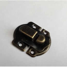 Замочок для альбому, колір стара латунь, 27х29мм 