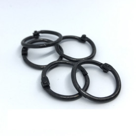 Кольцо для альбомов, черное античное серебро, 20мм