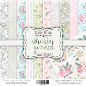 Набор скрапбумаги Shabby garden, 30,5x30,5см, Фабрика Декору