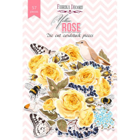 Набор высечек Yellow Rose, 57 шт  Фабрика Декора
