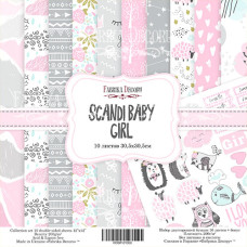 Набор скрапбумаги Scandi Baby Girl, 30,5x30,5см, Фабрика Декору