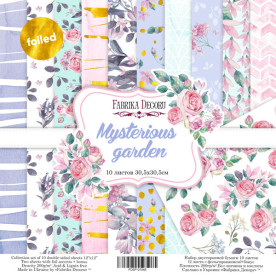 Набір скраппаперу Mysterious garden, 30,5x30,5см, Фабрика Декору