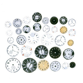 Набір наклейок Циферблати, 37 шт, 2-5.3 см