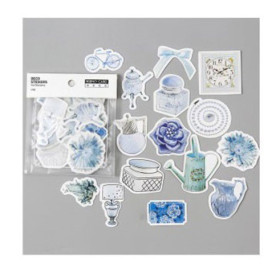 Набір наклейок У блакитному, 45 шт