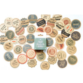 Набор наклеек Винтажные стикеры, 45 шт