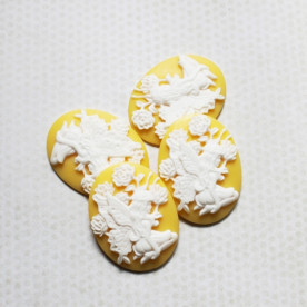 Прикраса Silhouette - Pixie, 30х40 мм, жовтий