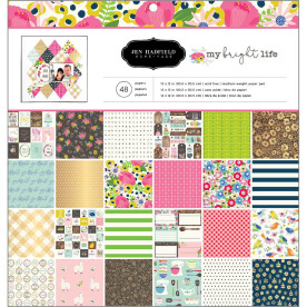 Набір скраппаперу 30х30 см My Bright Life 24 л. Pebbles