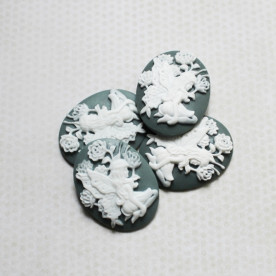 Украшение Silhouette - Pixie, 30х40 мм, серый