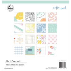 Набор скрапбумаги Simple & Sweet 30х30 см. 8 л. Pinkfresh Studio