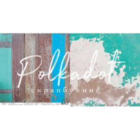 Аркуш скраппаперу 30х30 Дубові двері Текстура Polkadot