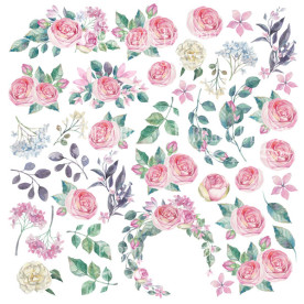 Лист с картинками для вырезания Mysterious garden 30х30 см Фабрика Декору