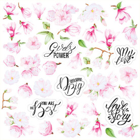 Лист з картинками для вирізання Magnolia in bloom Фабрика Декору