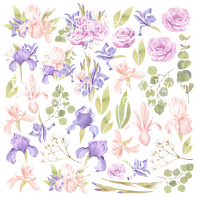 Лист с картинками для вырезания Majestic Iris Фабрика Декору