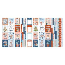 Набор полос с картинками для декорирования Winter in the city Фабрика Декору