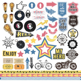 Лист з картинками для вирізання Specially for him Фабрика Декору