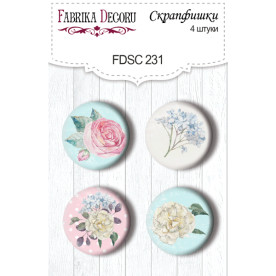 Набір скрапфішек Shabby Garden 4 шт. фабрика Декору