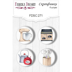 Набор скрапфишек Soul Kitchen #271 4 шт. Фабрика Декору