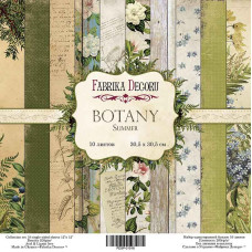 Набор скрапбумаги Botany summer 30,5Х30,5 см, Фабрика Декору