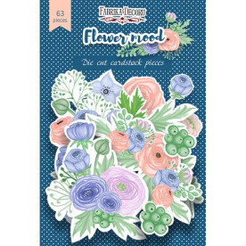 Набор высечек, коллекция "Flower mood",63 шт Фабрика Декору
