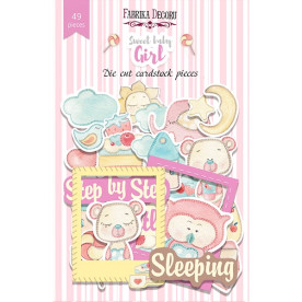 Набор высечек, коллекция Sweet baby girl, 49шт Фабрика Декору