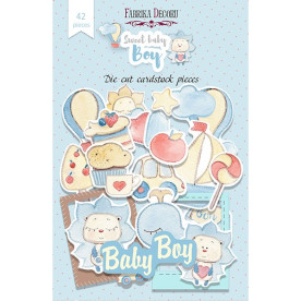Набор высечек, коллекция "Sweet baby boy", 42шт Фабрика Декору