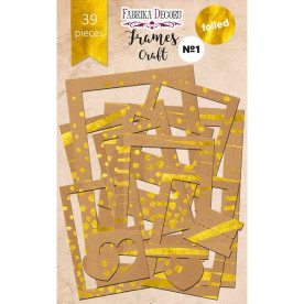 Набір рамок з фольгуванням №1 "Kraft" 39 шт Фабрика Декору