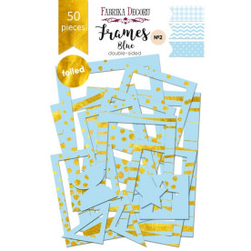 Набір рамок з фольгуванням №2 "Blue" 50шт Фабрика Декору