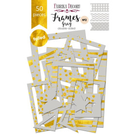 Набір рамок з фольгуванням №2 Gray 50шт Фабрика Декору