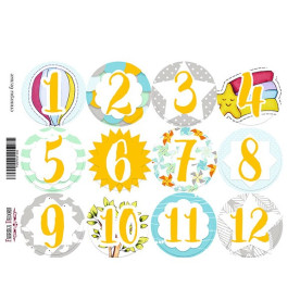 Набор наклеек (стикеров) для журналинга #1-030 Фабрика Декору