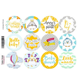 Набор наклеек (стикеров) для журналинга #1-027 Фабрика Декору