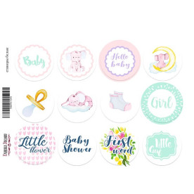 Набір наклейок (стікерів) для журналінга # 1-015 Фабрика Декору