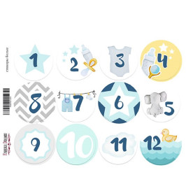 Набір наклейок (стікерів) для журналінга # 1-011 Фабрика Декору