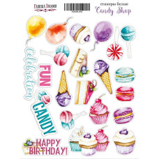 Набір наклейок (стікерів) # 018, Candy shop Фабрика Декору
